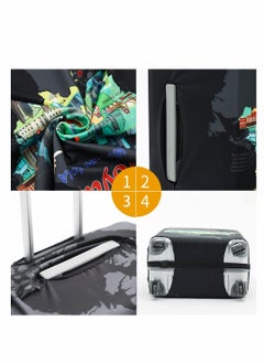 Excefore Luggage Cover, Water-Washable Suitcase Cover, Spandex Elastic Anti Scratch Luggage Protective Covers for 18-21 Inch Trolley Case  - Image 4
