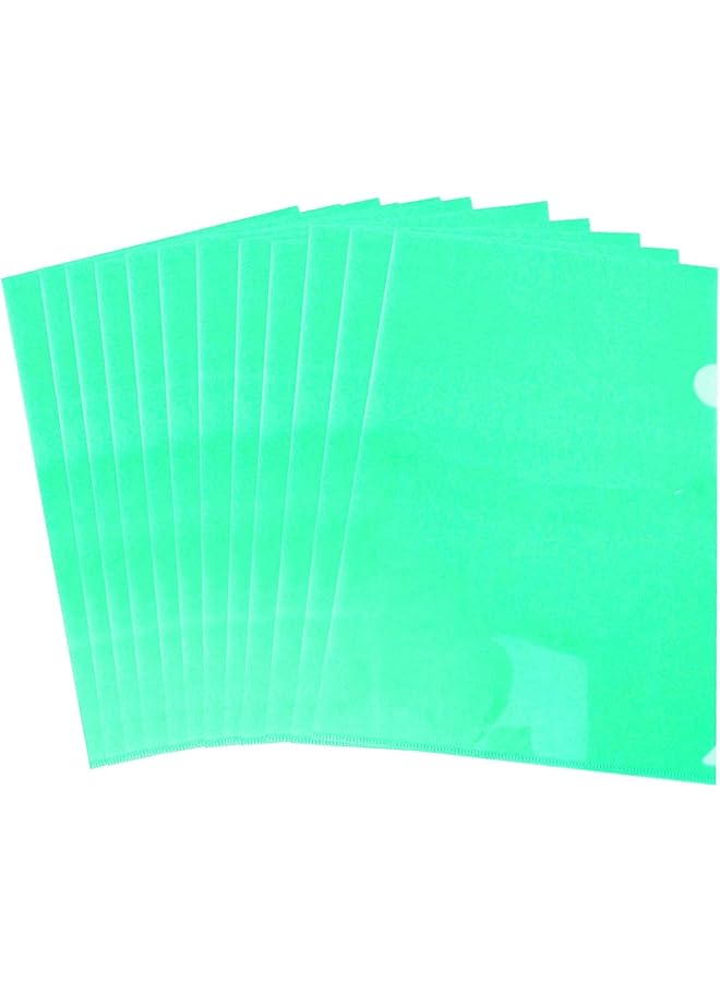 مارك ملف بلاستيكي A4 12 قطعة أخضر - Image 1