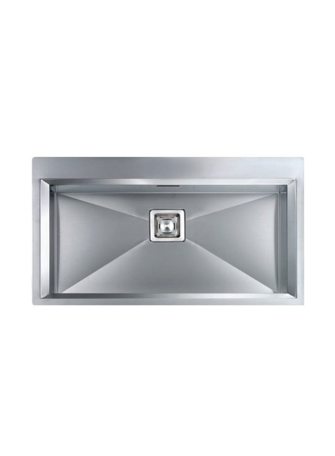 ELITE MK8650SS Top Mount Stainless Steel Kitchen Sink – Single Bowl Matte Finish Sink with Heavy-Duty Construction - Image 1