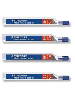 STAEDTLER Mars Micro Carbon Pencils 0.5Mm Lead Refill 2B & Hb Total 48 Leads  - Image 2