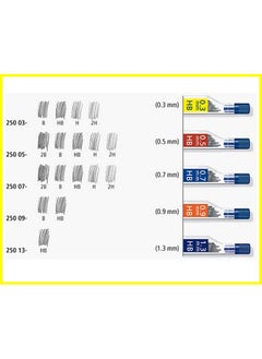 STAEDTLER Mars Micro Carbon Pencils 0.5Mm Lead Refill 2B & Hb Total 48 Leads  - Image 3