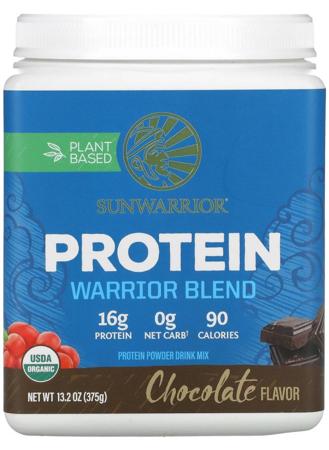 Sunwarrior - Warrior Blend Protein Chocolate 13.2 oz (375 g) - Image 1