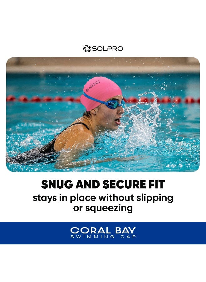 SOLPRO Coral Bay Swimming Cap (Pink) - Image 3