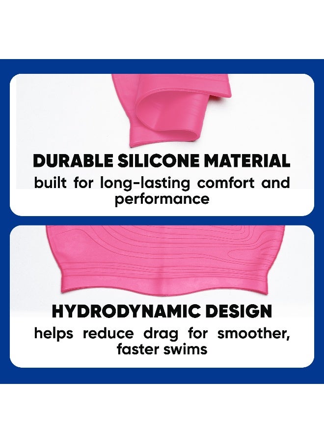 SOLPRO Coral Bay Swimming Cap (Pink) - Image 4