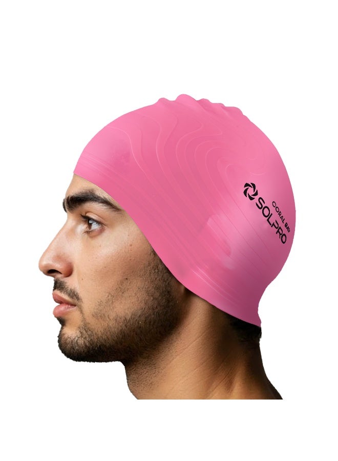 SOLPRO Coral Bay Swimming Cap (Pink) - Image 1