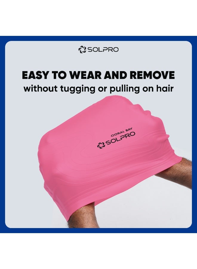SOLPRO Coral Bay Swimming Cap (Pink) - Image 5