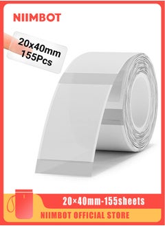 NIIMBOT D101 Label Maker Tape Waterproof Transparent Thermal Label Paper Sticker Labels for Barcode Printing 20*40mm  - Image 1