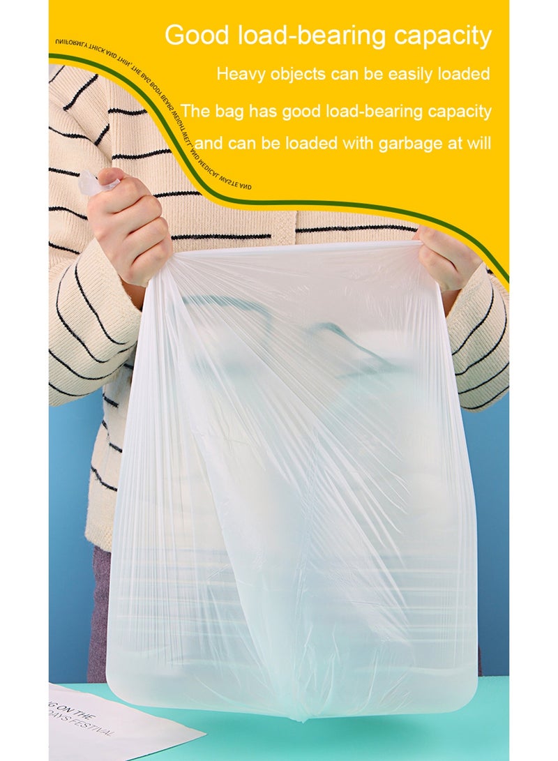 أورافلي أكياس قمامة قابلة للتحلل الحيوي وصديقة للبيئة، مقاس 45×50 سم (5 لفات، 100 قطعة)، أكياس قمامة سميكة، مناسبة للاستخدام المنزلي والمطبخي والمطاعم والمكاتب، لون أسود - Image 4