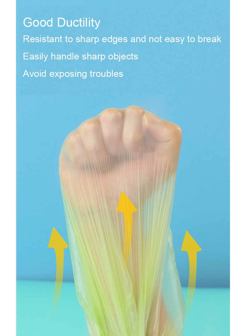 أورافلي أكياس قمامة قابلة للتحلل الحيوي وصديقة للبيئة، مقاس 45×50 سم (5 لفات، 100 قطعة)، أكياس قمامة سميكة، مناسبة للاستخدام المنزلي والمطبخي والمطاعم والمكاتب، لون أسود - Image 5