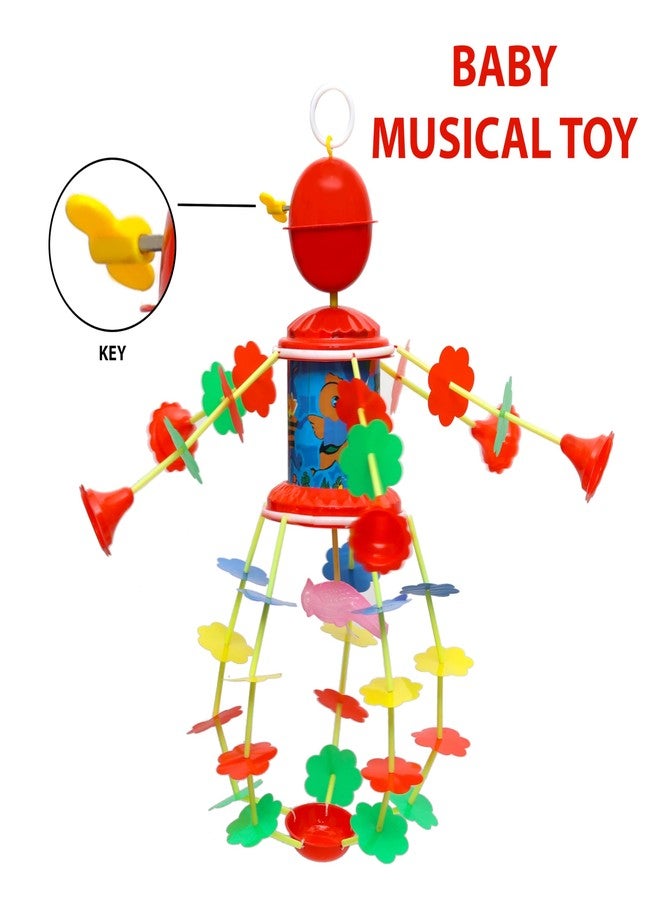 DISILA TRADERS Musical Vibrant jhoomer Toy with Soothing Sound for Toddlers| Musical Toy with Adorable Designs and Bright Colors. - Image 2