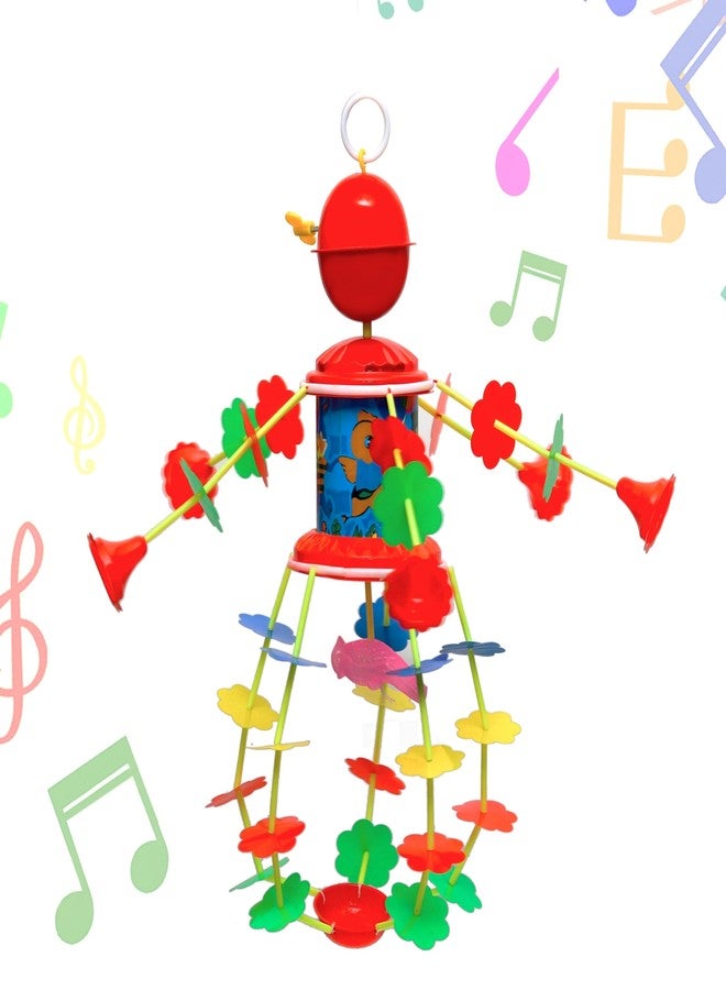 DISILA TRADERS Musical Vibrant jhoomer Toy with Soothing Sound for Toddlers| Musical Toy with Adorable Designs and Bright Colors. - Image 1
