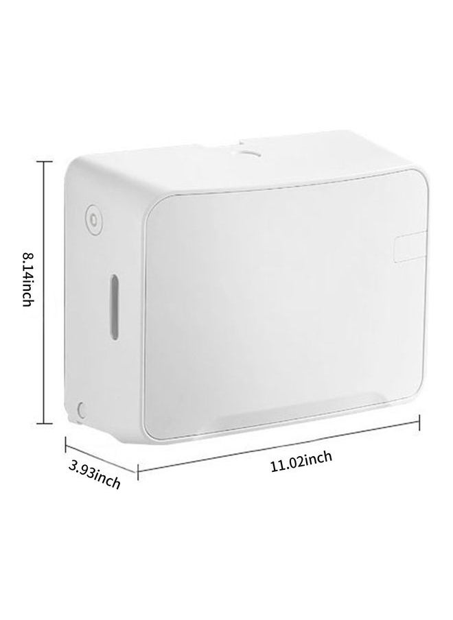 NIBEMINENT Bathroom Tissue Box White 8.14x3.93x11.02inch  - Image 4