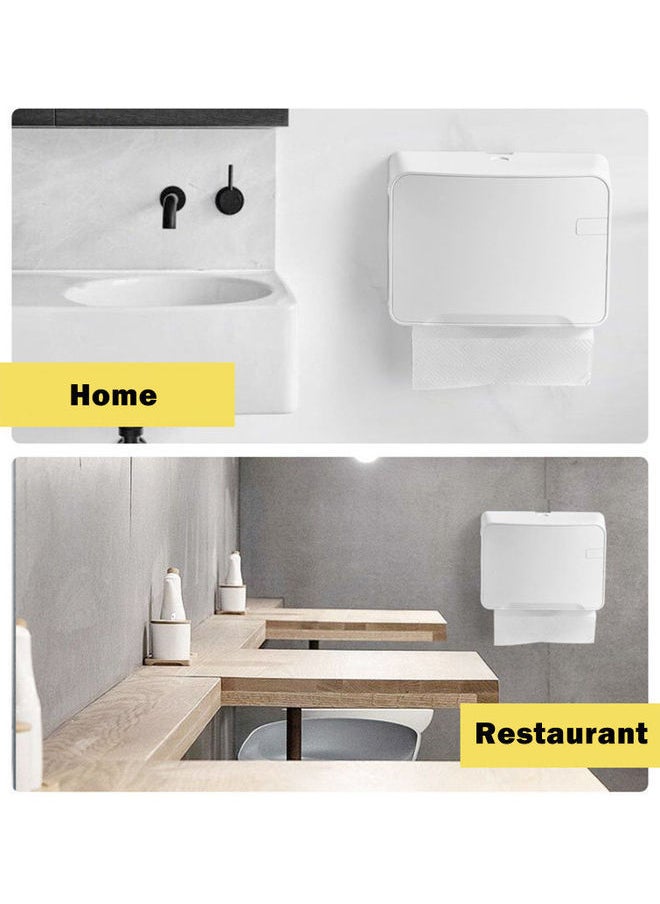 NIBEMINENT Bathroom Tissue Box White 8.14x3.93x11.02inch  - Image 5