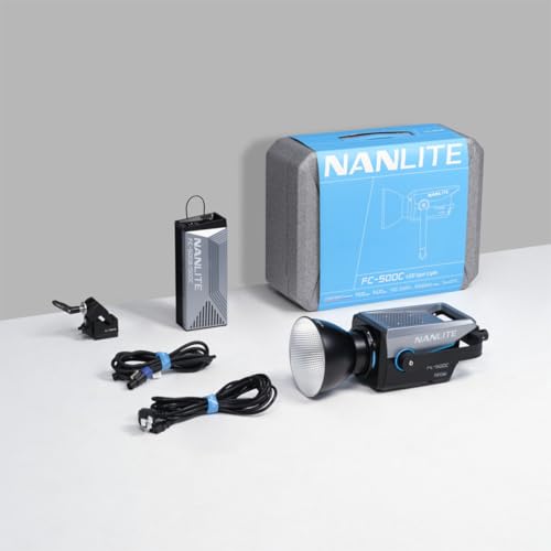 Nanlite FC-500C RGBW Color LED Spotlight Monolight Bowens iOS.Android Compatible - Image 2