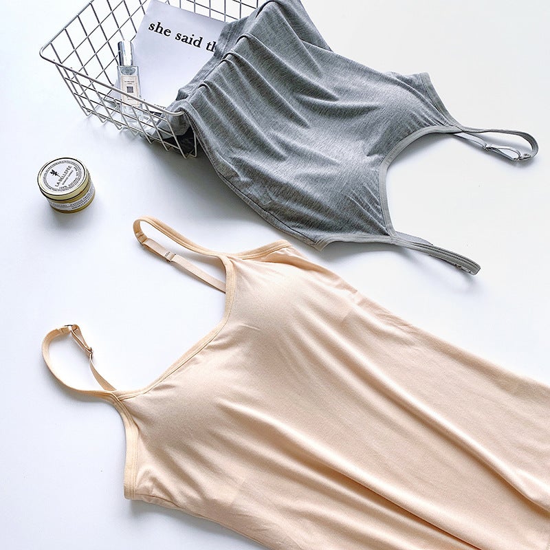 حمالة صدر داخلية للنساء مع حزام وسادة صدر قطعة واحدة ملابس خارجية علوية تناسب جميع الأوقات صيفية رقيقة جميلة من الخلف - Image 4