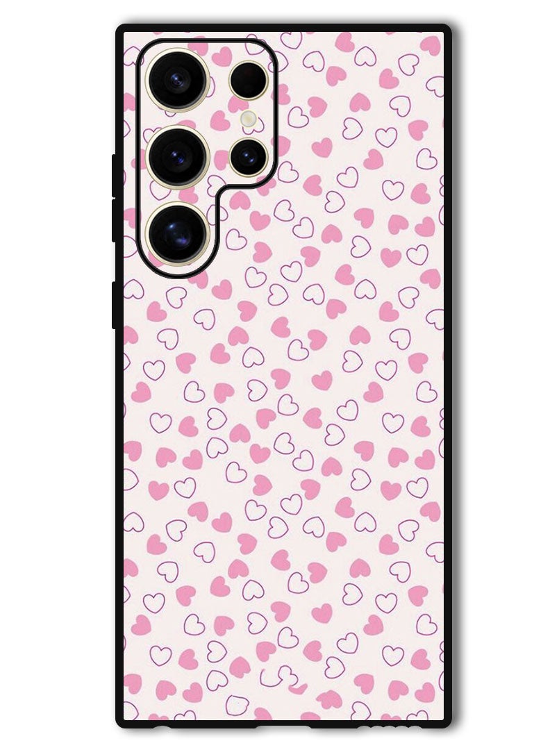 Theodor Protective Case Anti Scratch Shock Proof Bumper Cover For Samsung Galaxy S24 Ultra Small Hearts - Image 1