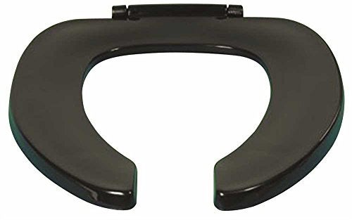 Centoco Black Toilet Seat Elongated, Toilet Seat Cover, Open Front No Cover, Heavy Duty Commercial, Plastic, Made in the USA, 500STSCC-407 - Image 3