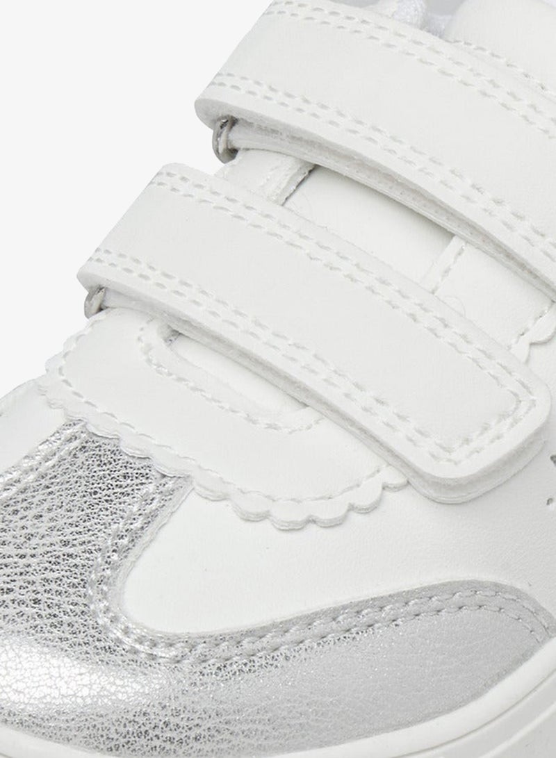 Barefeet Panelled Sneakers with Hook and Loop Closure - Image 4