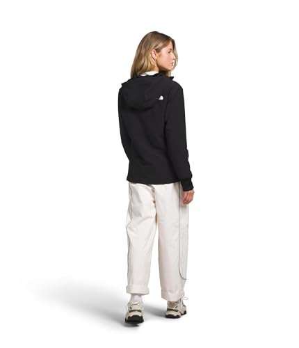 The North Face Women's Shelbe Raschel Fleece Hooded Jacket (Standard & Plus Size) | Wind & Water Resistant, Soft Fleece Lining, Attached Hood, TNF Black-NPF, Large - Image 3