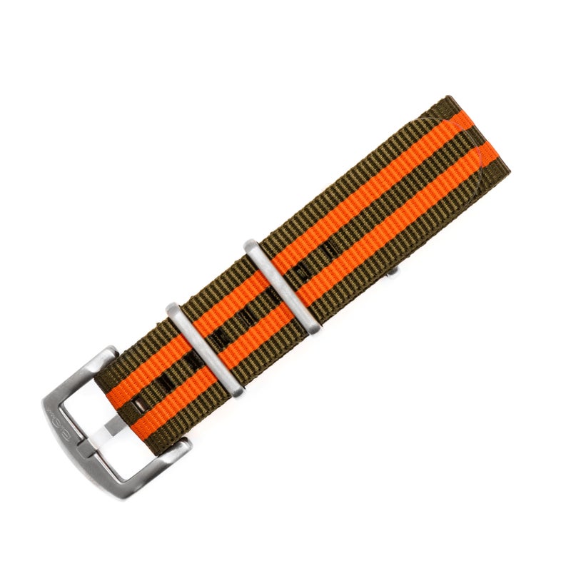 BluShark Original Premium Nylon Watch Strap - Durable, Waterproof Replacement Watch Band for Men and Women | Stainless Steel Buckle | Ballistic, Military | Bond Bomber Jacket, 20mm - Image 1