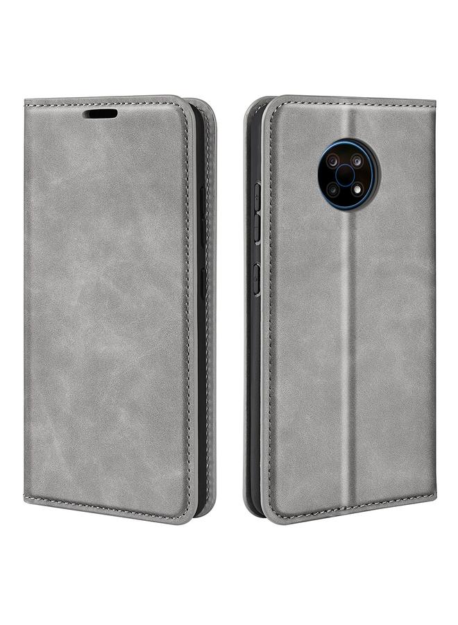 اس-توب جراب هاتف Nokia G50 Retro-skin Business جراب جلدي مغناطيسي مع حامل وفتحات للبطاقات ومحفظة - Image 1