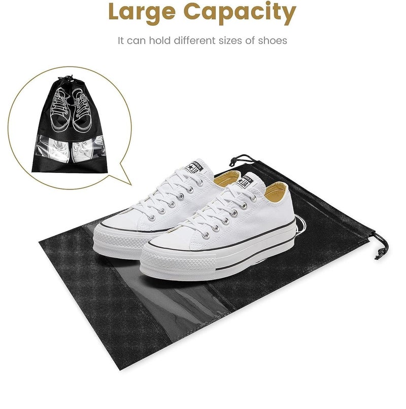 Nirency Shoe Bags Pouches Travel, Shoe Bag, Shoe Cover, Shoes Bag for Travel, Shoe Cover for Travelling (Pack of 6) (Multi Colour) - Image 2