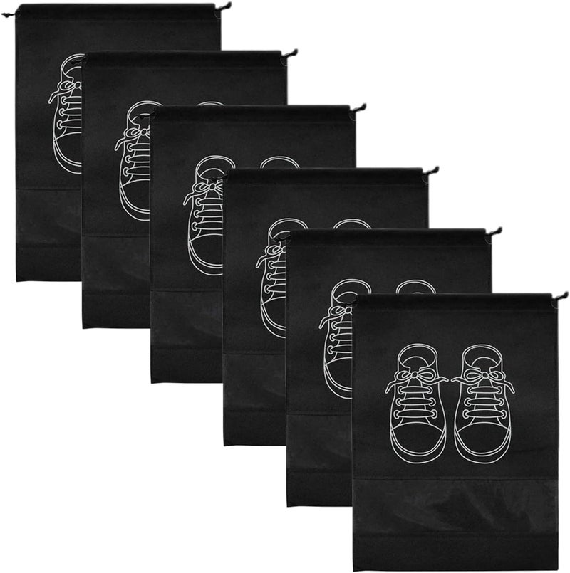 Nirency Shoe Bags Pouches Travel, Shoe Bag, Shoe Cover, Shoes Bag for Travel, Shoe Cover for Travelling (Pack of 6) (Multi Colour) - Image 1