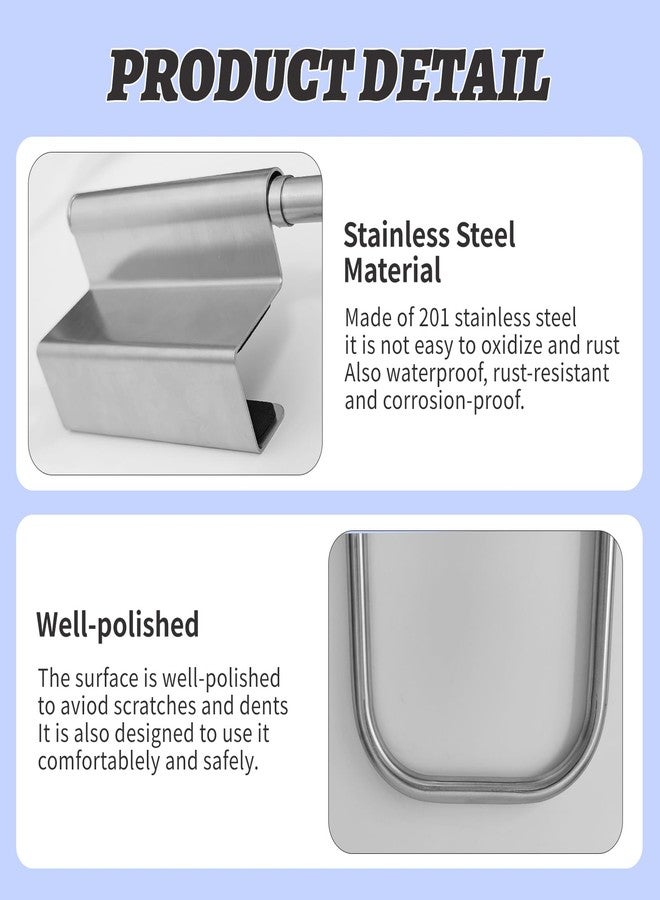 Tinsky 2PCS 12.4 Inches Cabinet Door Paper Towel Holder Camper Under Sink Paper Towel Storage and Dispenser for Kitchen Bathroom Laundry Room - Image 5