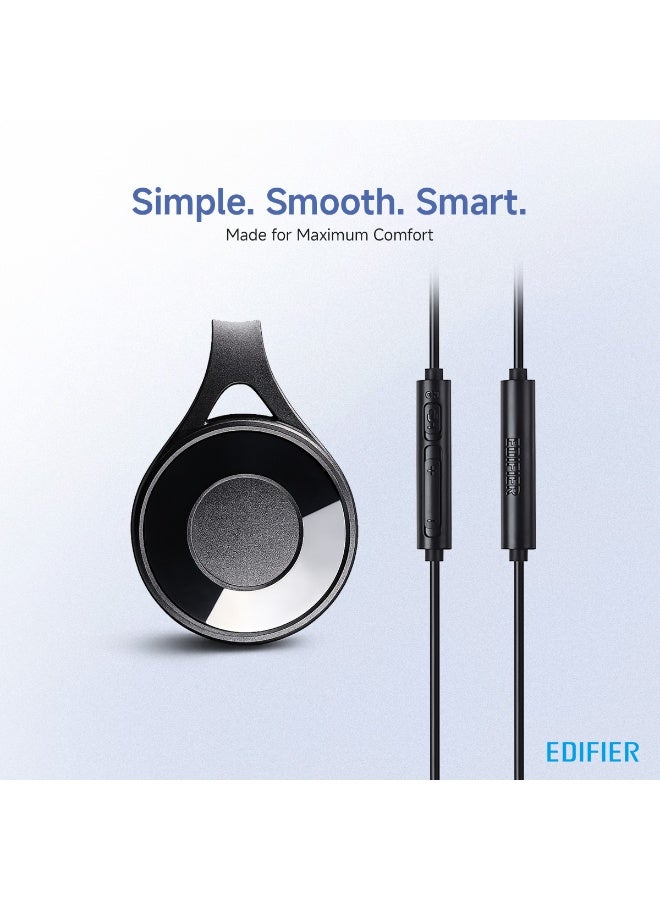 اديفير Wired Headset with Dual Soft Earpads, Over-Ear Headphones for Office, Meetings, Chat & Call Centers, Flexible Headband, Adjustable Microphone, Inline Volume Control, 2m Cable, 3.5mm Jack- Lightweight & Comfortable Fit - K550, Black Black - Image 3