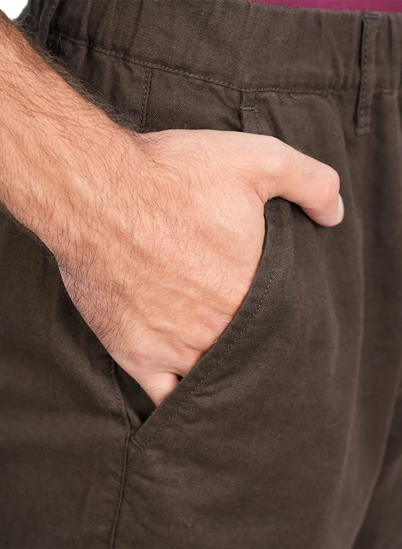 GIORDANO  Men's Slim Taper Linen Cotton Khakis for Men | Best Price UAE