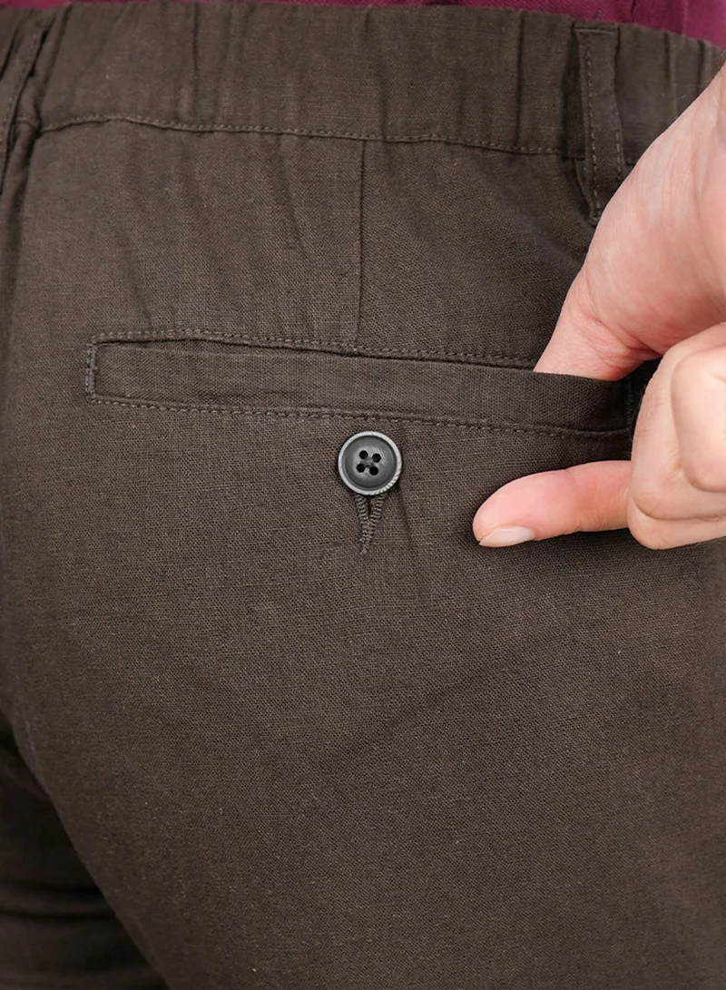 GIORDANO  Men's Slim Taper Linen Cotton Khakis for Men | Best Price UAE