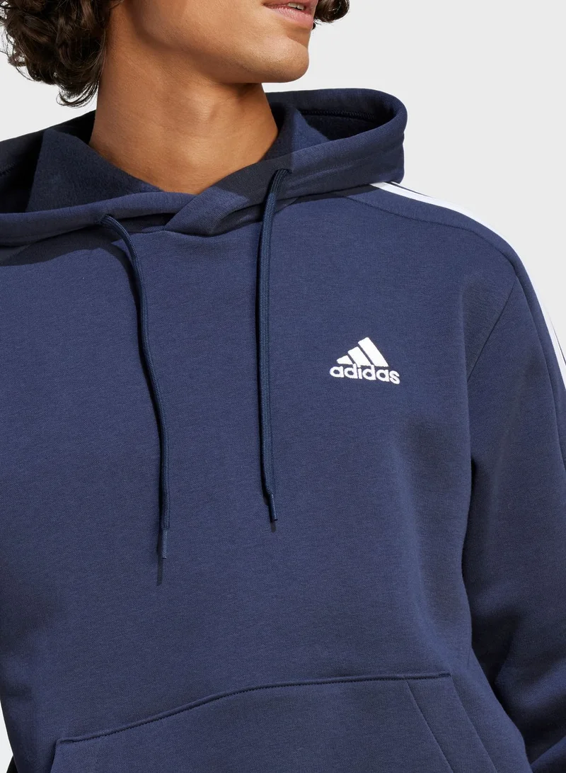Adidas 3-Stripes Fleece Hoodie