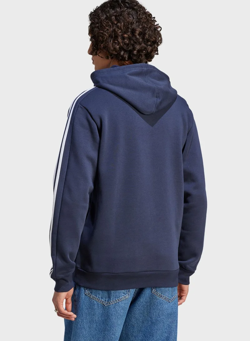 Adidas 3-Stripes Fleece Hoodie