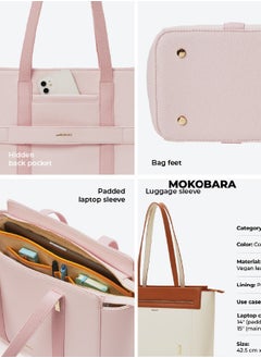Mokobara MOKOBARA The Sunflower Tote Bag | Lightweight for Daily use and Work with Luggage Sleeve and 14" Laptop Compartment for Women (Lucky Charm 2.0)  - Image 5