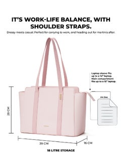 Mokobara MOKOBARA The Sunflower Tote Bag | Lightweight for Daily use and Work with Luggage Sleeve and 14" Laptop Compartment for Women (Lucky Charm 2.0)  - Image 3