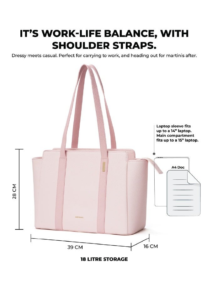 Mokobara MOKOBARA The Sunflower Tote Bag | Lightweight for Daily use and Work with Luggage Sleeve and 14" Laptop Compartment for Women (Lucky Charm 2.0)  - Image 3