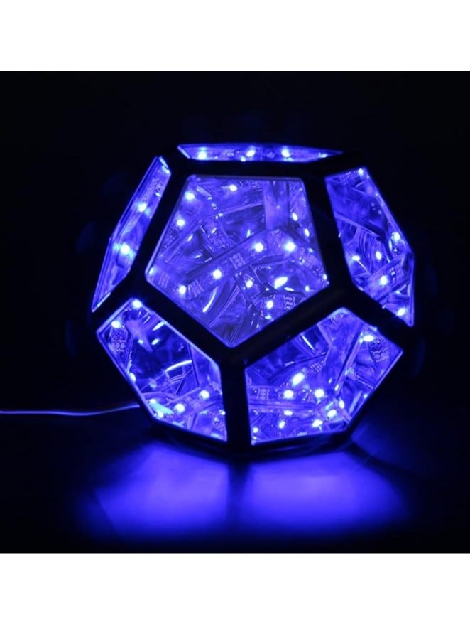 عام مصباح ليلي بشكل مكعب عديم النهاية، بألوان مبتكرة وجذابة، مناسب لتزيين الأثاث والتثبيت على الطاولة كمصباح أو للاحتفالات، مصمم بشكل يحقق الأحلام ومتعدد الألوان لغرفة النوم وغرف الأطفال. - Image 4