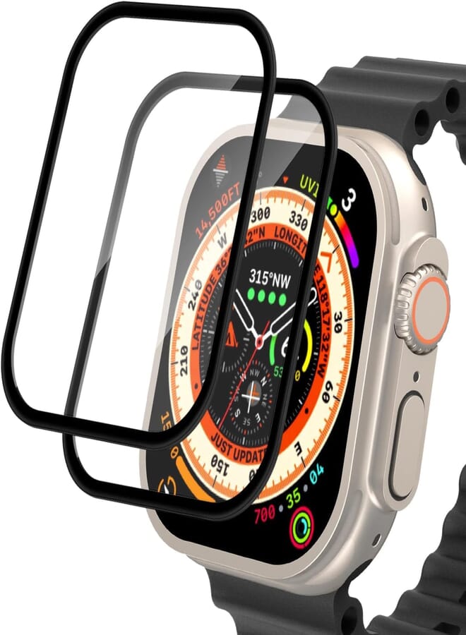 Next Store 2 Pack Screen Protector Compatible with iWatch Ultra (49mm), HD Clear Screen Protector (Anti-Scratch, 3D Full Coverage, Bubble Free, Anti-Fingerprint)