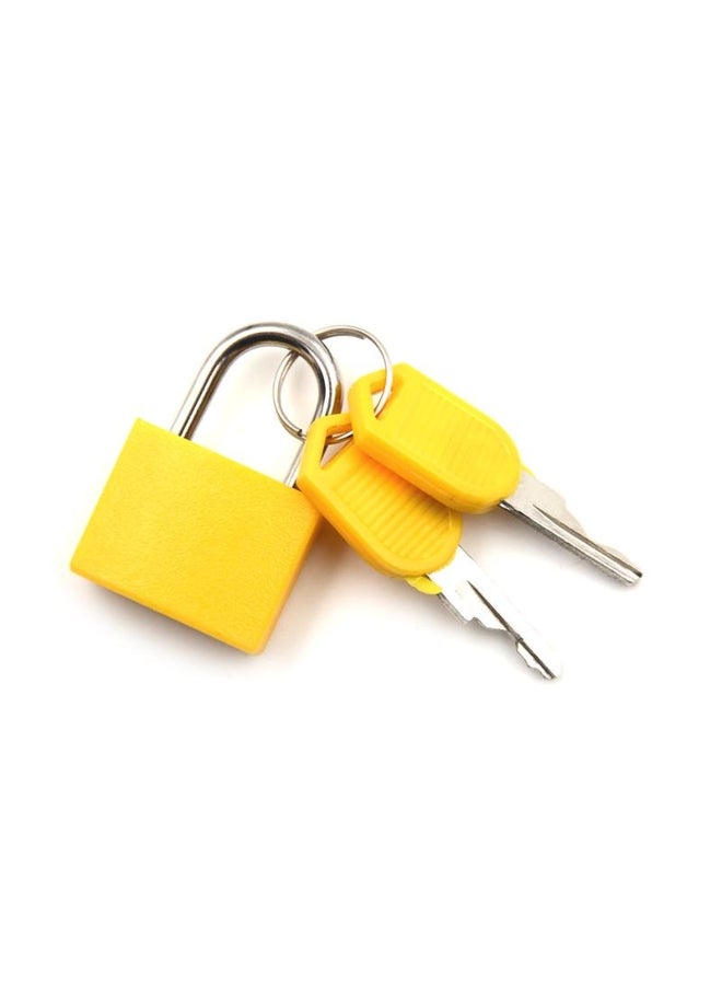 Mini Strong Steel Padlock Travel Suitcase Drawer Dormitory Locks With 2 Keys 