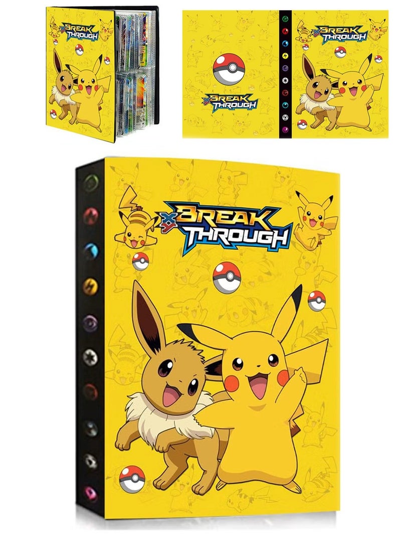 Yellow Pikachu Pokemon Card Collection Binder
