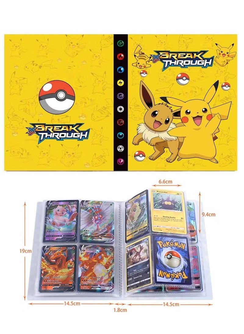 Yellow Pikachu Pokemon Card Collection Binder