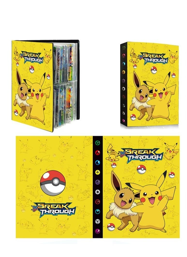 Yellow Pikachu Pokemon Card Collection Binder