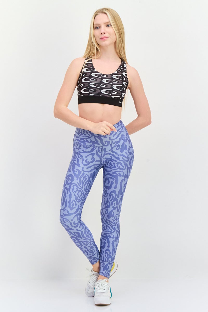 PUMA Women Brand Logo Padded Sports Bra, Black - Image 3