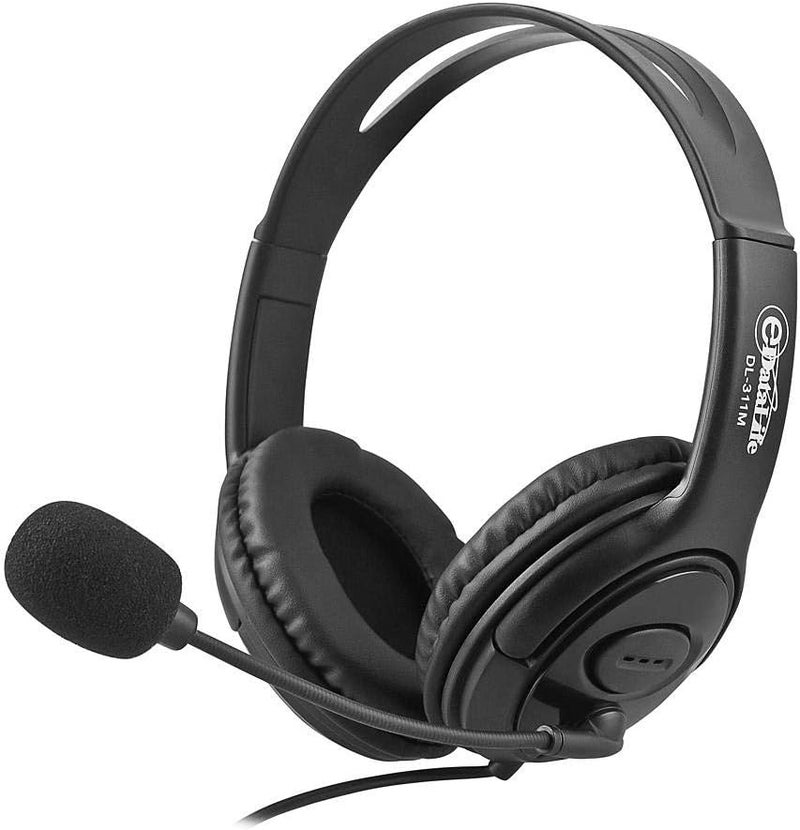 eDataLife STEREO GAMING HEADSET WITH MIC/AUX JACK, VOLUM UP/DOWN, FOR PC,MAC,XBOX ONE,TABLE,PLAYSTATION 4, PHONE 3.5mm JACK - DL-311M, Wired - Image 1