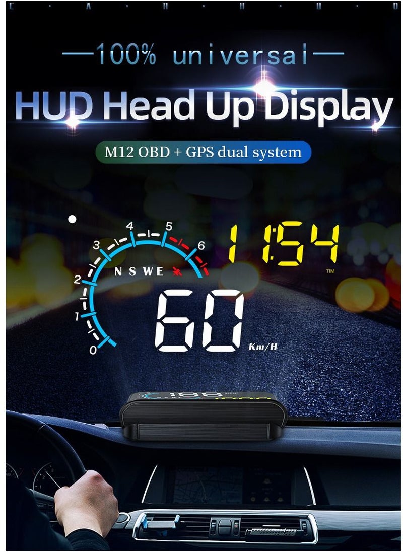GULFLINK GULFLINK Head Up Display(HUD) Vehicle Speed Meter M12  - Image 5