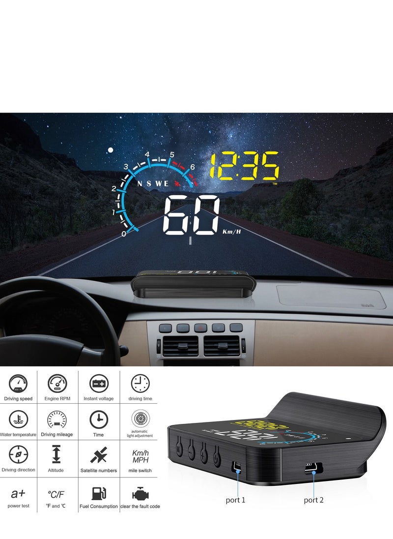 GULFLINK GULFLINK Head Up Display(HUD) Vehicle Speed Meter M12  - Image 2