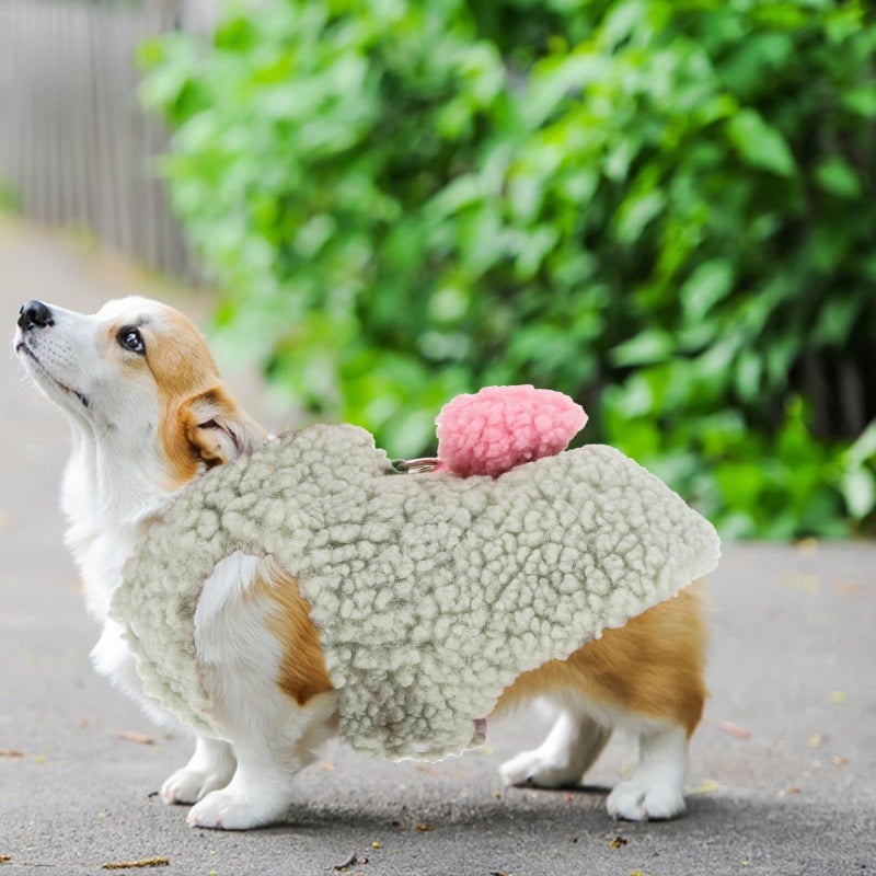 Bowknot Dog Clothes Puppy Dog Pet Clothes Dog Winter Warm Sweater Plush Comfortable Pet Clothes - Image 4