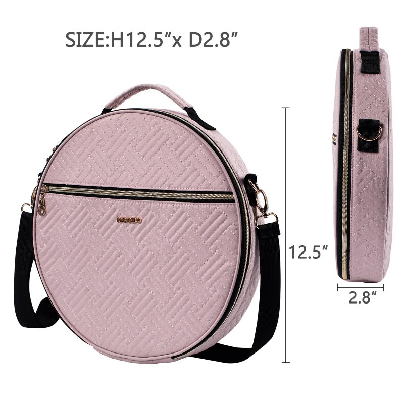 MYBAGZING | Round Embroidery Bag(Empty) - Embroidery Storage Bag -Cross Stitch Supplies Organizer with Multiple Pockets for Embroidery Kits, Cross Stitch Suppliers, Embroidery Floss (Bag Only) - Image 2