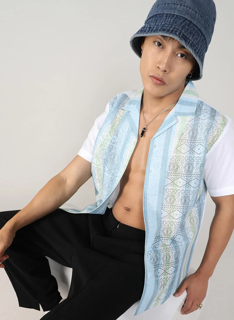 كامبوس سوترا قميص عين السمكة العرقي