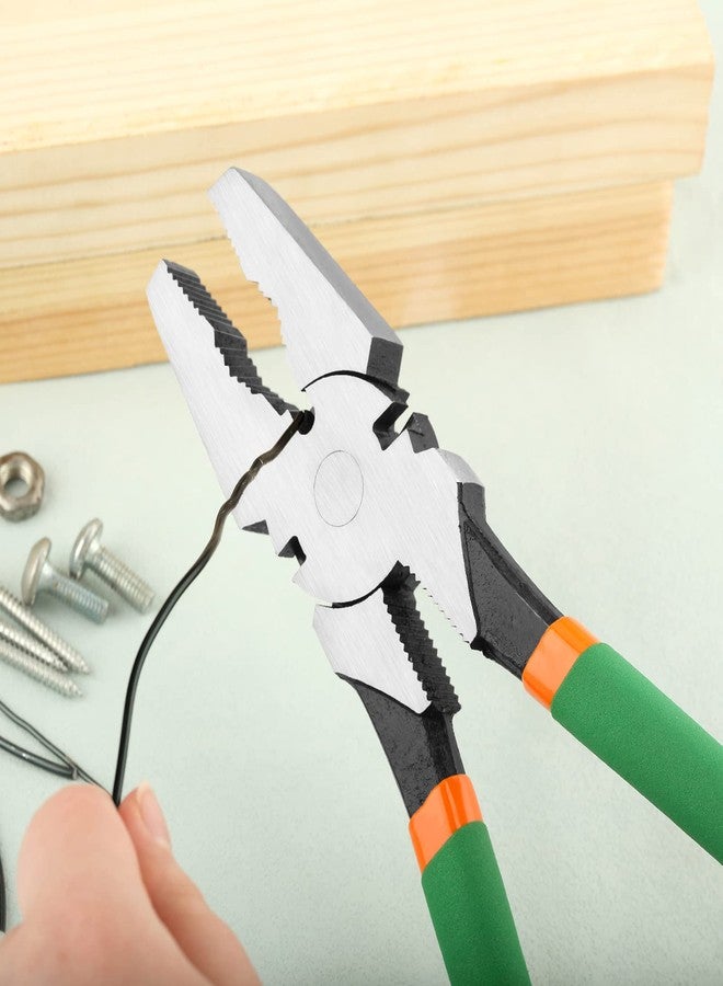 كماشة سياج LEONTOOL مقاس 11.5 بوصة مع قاطع أسلاك - أداة سياج مسطحة متعددة الأغراض شديدة التحمل لتثبيت وصيانة وإصلاح أسوار الأسلاك - Image 3